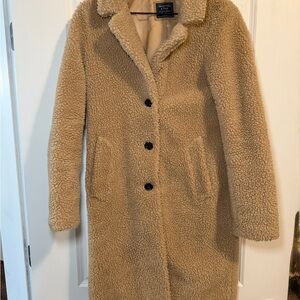 Abercrombie & Fitch tailored teddy coat